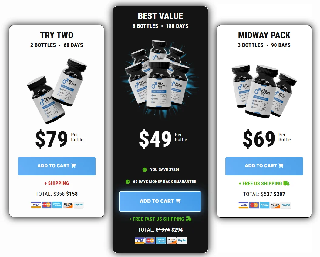 3 Days Men Balance Pro Offer